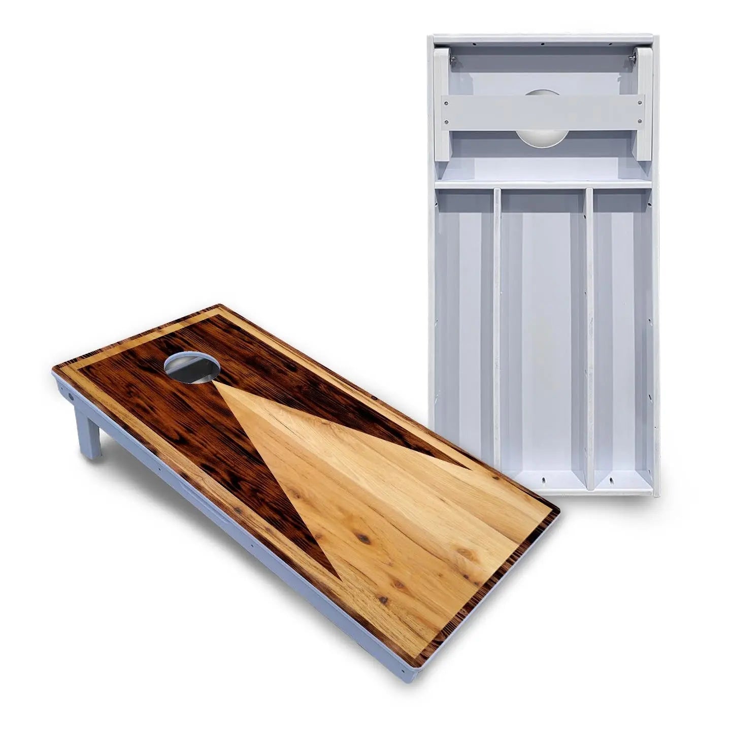 Wooden Triangle Cornhole Boards - All Weather Series by Cornhole Solutions, custom cornhole board main product photo