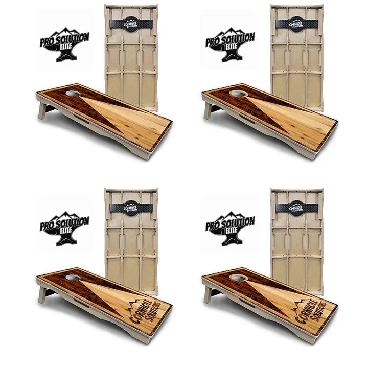 Wooden Triangle Cornhole Boards - Pro Solution Elite Series Cornhole Solutions