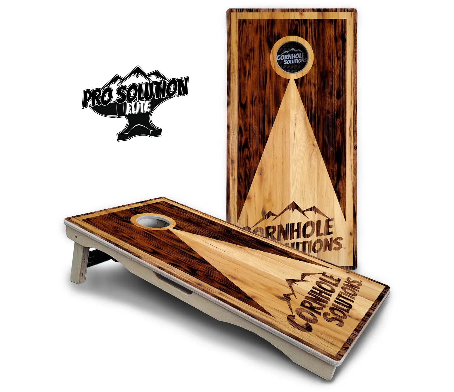 Wooden Triangle Cornhole Boards - Pro Solution Elite Series Cornhole Solutions