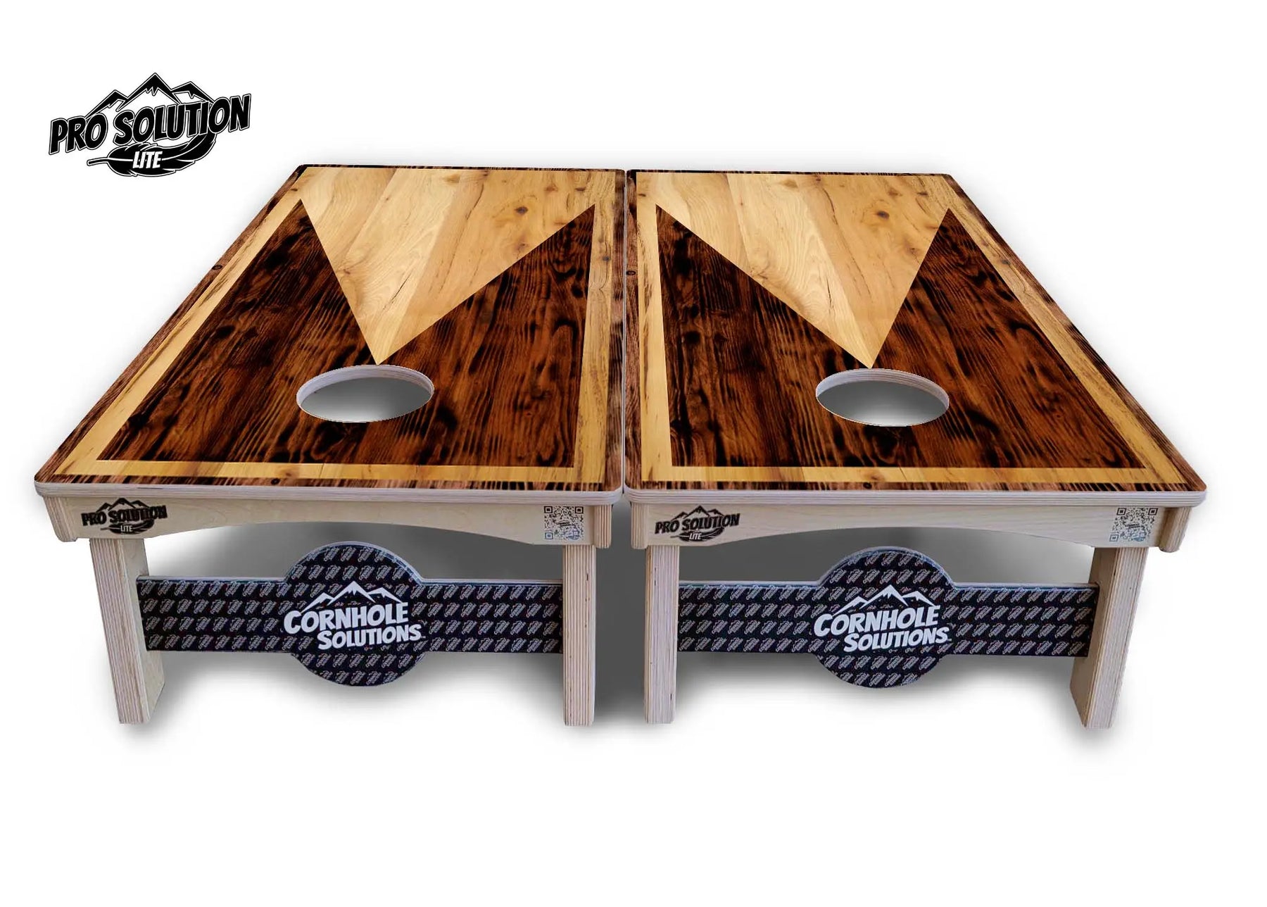 Wooden Triangle Cornhole Boards - Pro Solution Lite Series by Cornhole Solutions, custom cornhole board detail photo 5
