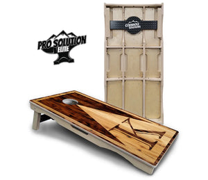 Wooden Triangle Letter Cornhole Boards - Pro Solution Elite Series Cornhole Solutions