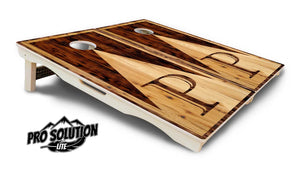 Wooden Triangle Letter Cornhole Boards - Pro Solution Lite Series by Cornhole Solutions, custom cornhole board detail photo 5