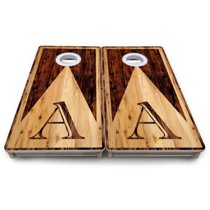 Wooden Triangle Letter - Mini or Vacation Size Cornhole Boards by Cornhole Solutions, custom cornhole board detail photo 9