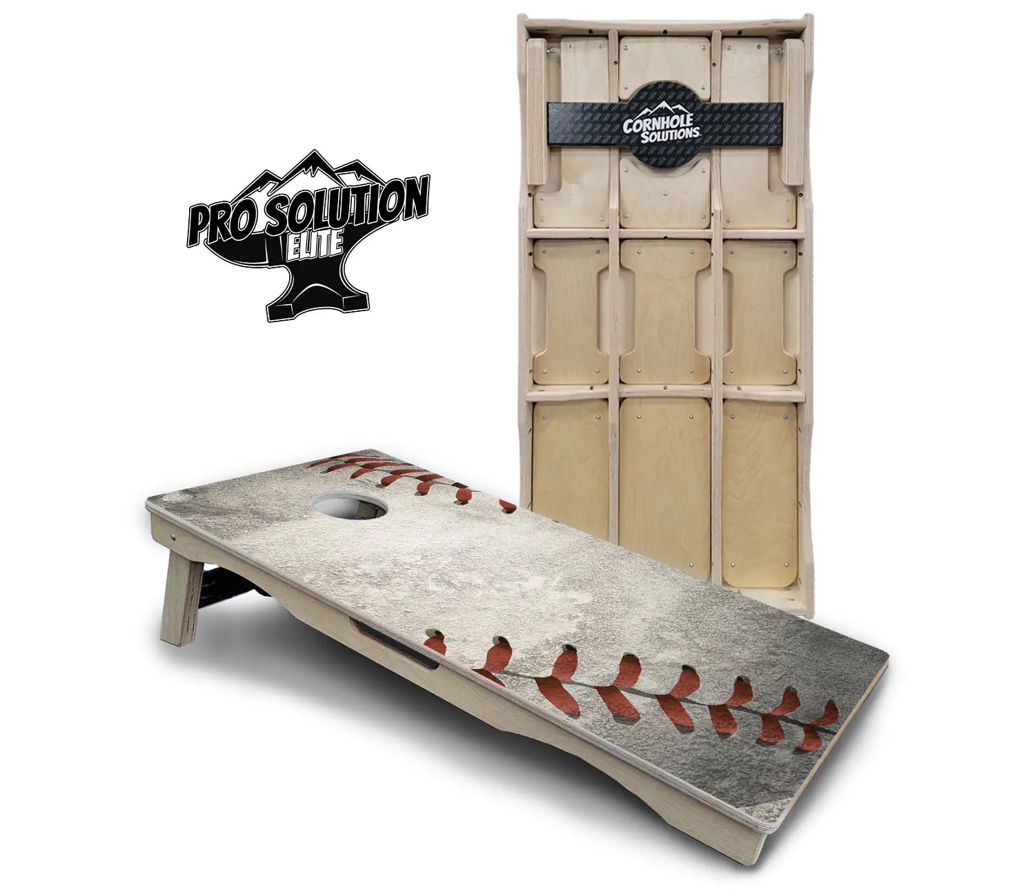 Worn Baseball & Glove Cornhole Boards - Pro Solution Elite Series Cornhole Solutions
