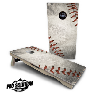 Worn Baseball Cornhole Boards - Pro Solution Lite Series Cornhole Solutions