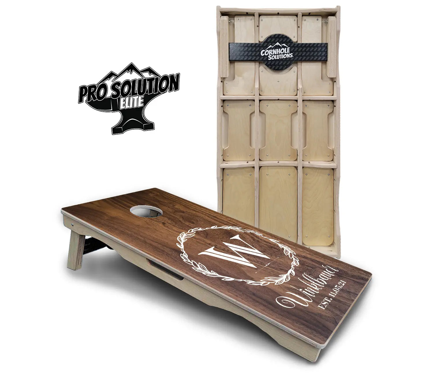 Wreath Cornhole Boards - Pro Solution Elite Series Cornhole Solutions