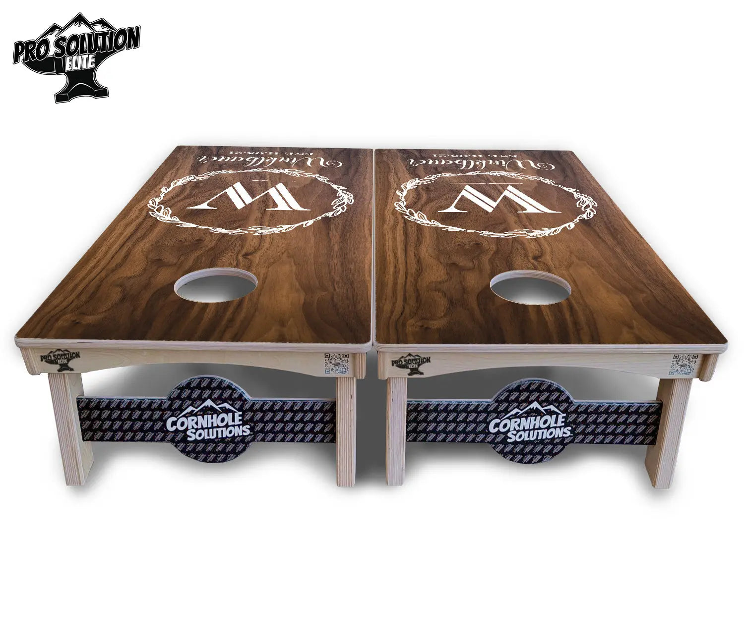 Wreath Cornhole Boards - Pro Solution Elite Series by Cornhole Solutions, custom cornhole board detail photo 5