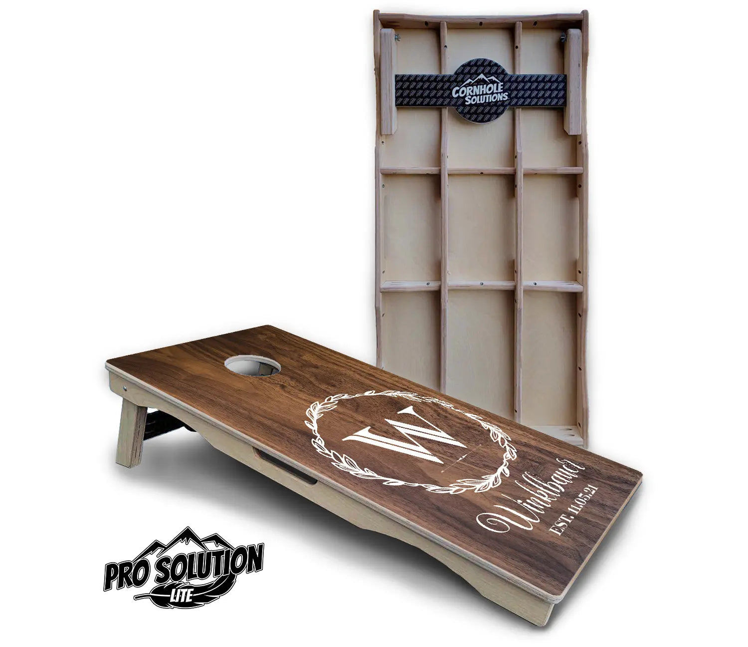 Wreath Cornhole Boards - Pro Solution Lite Series Cornhole Solutions