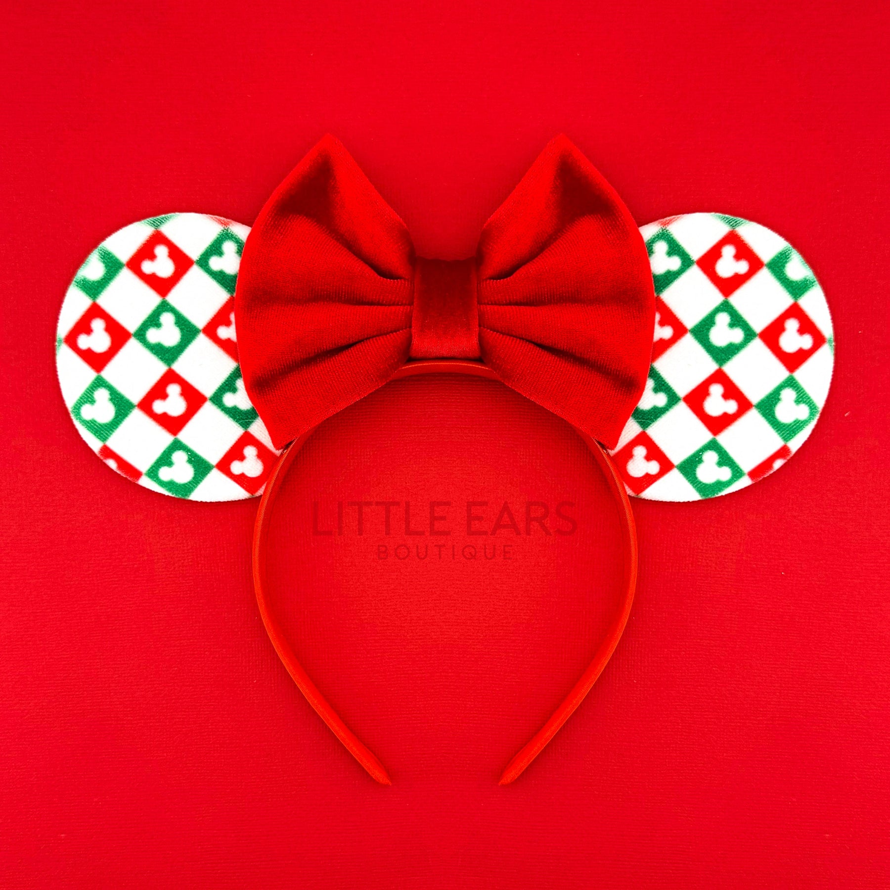 Christmas Pattern Ears by Little Ears Boutique, headbands main product photo