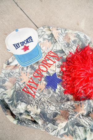 Yay Sports! - Denim Vintage Trucker Hat by KenzKustomz, Southern lifestyle apparel detail photo 12