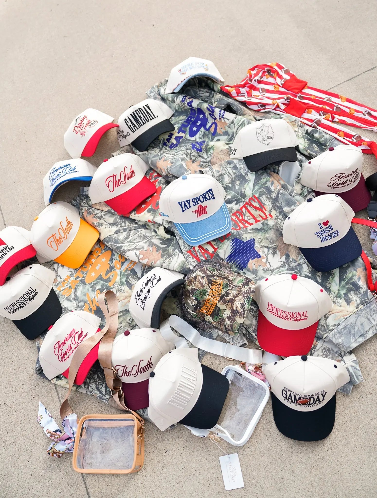 Yay Sports! - Denim Vintage Trucker Hat by KenzKustomz, Southern lifestyle apparel detail photo 14