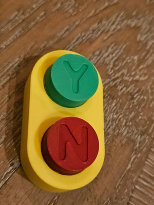 Bluey-Inspired Yes/No Clicker Fidget – Interactive Decision Toy for Kids The Tween Space