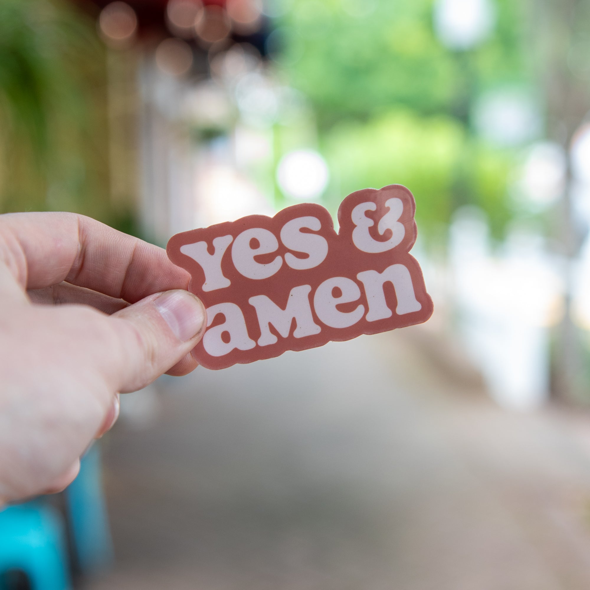 Yes & Amen - Sticker by Still Magnolia, vinyl decal main product photo