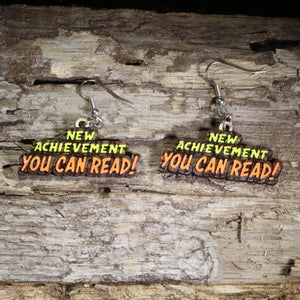 "You Can Read!" Wooden Dangle Earrings | Teacher Jewelry