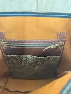 Zippered Purse by Kw Leatherworks, handmade leather goods detail photo 20