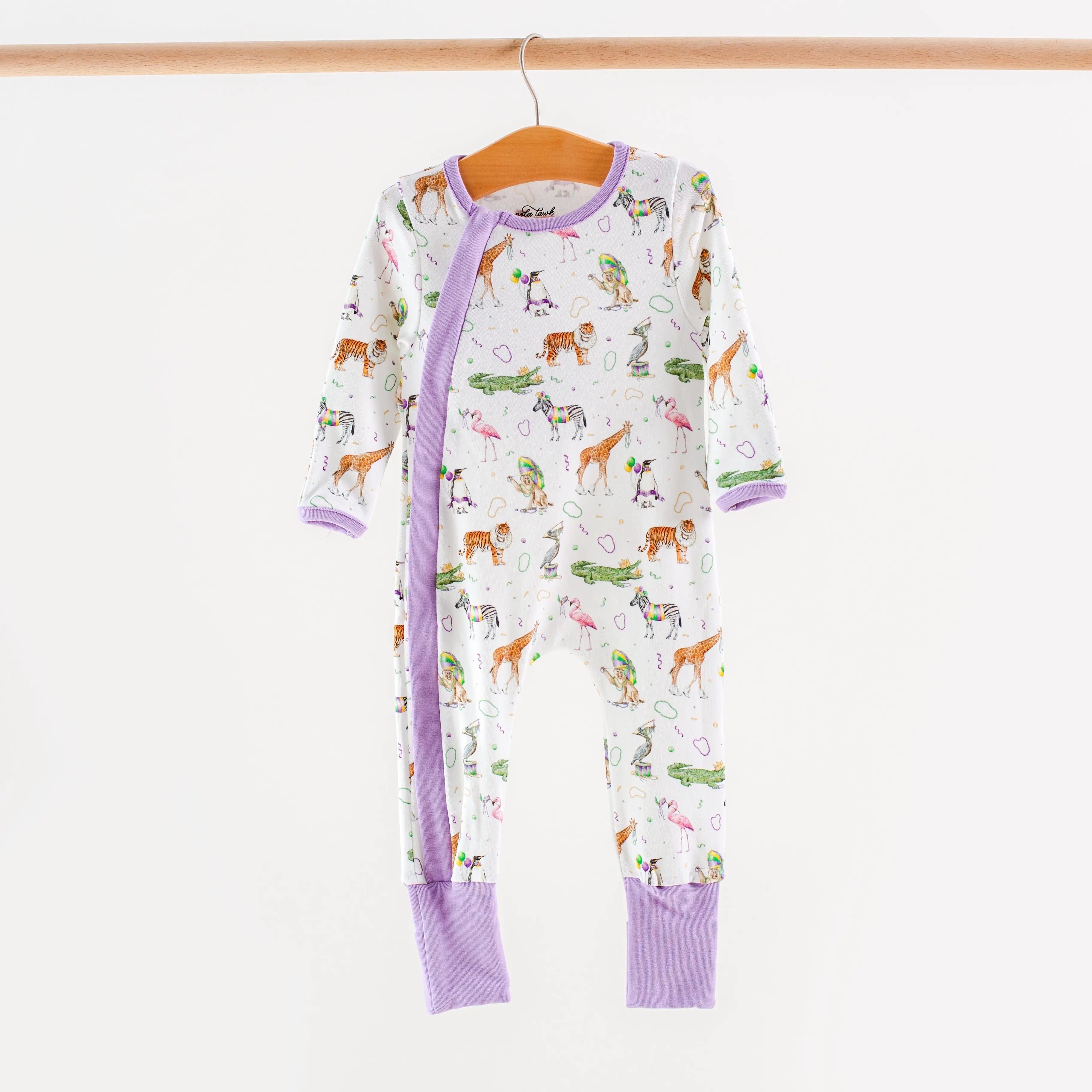 Zoo Krewe Organic Cotton Kids Pajamas by Nola Tawk, Southern food gift detail photo 2