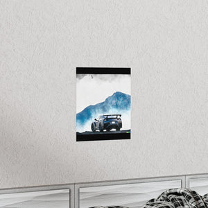 Nissan GTR water color Matte Vertical Posters