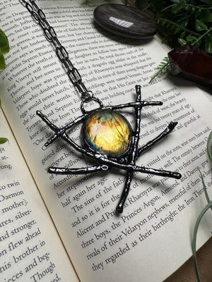 Agatha- Labradorite and Stick Necklace