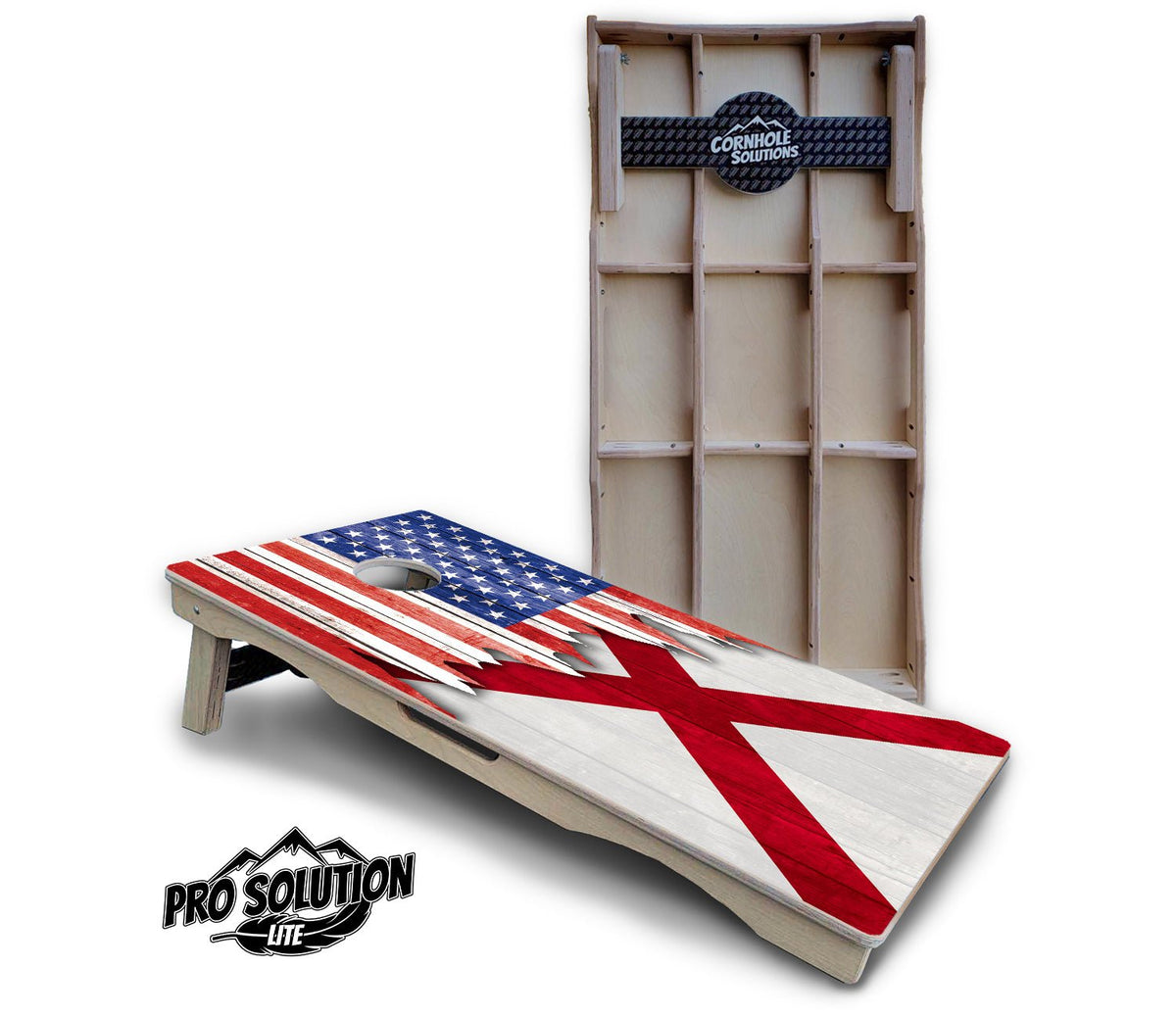 State Flag Cornhole Boards – AL to GA – Pro Lite or Pro Elite