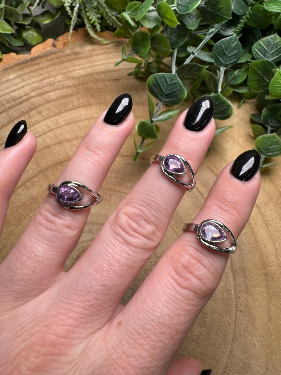 Amethyst Ring Adjustable