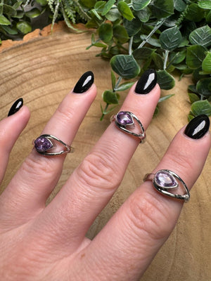 Amethyst Ring Adjustable