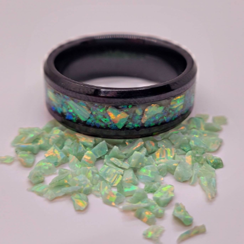 Yoda's Wedding Band by Cotton Street Art Company, handmade ring main product photo