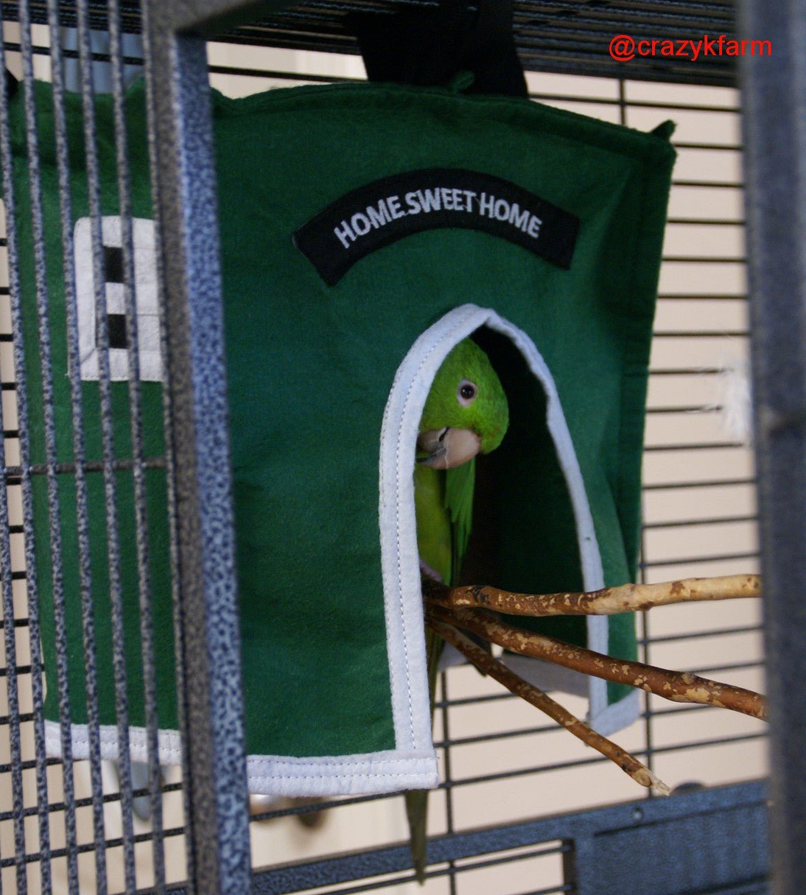 Avian Haven Hut for Pet Birds by Crazy K Farm, product photo 2 of 13