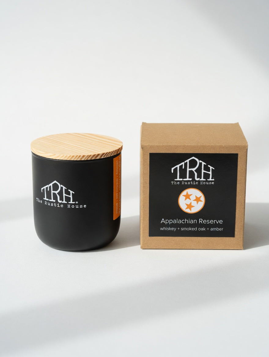 Appalachian Reserve Candle by The Rustic House, scented candle detail photo 2