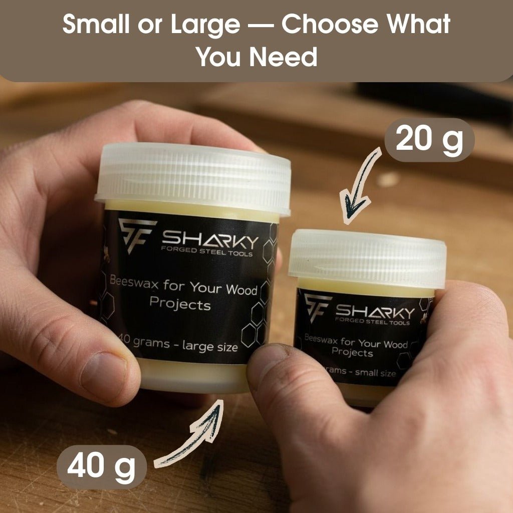 Beeswax Wood Finish – Natural Wood Conditioner for Tool Handles & Carving Projects