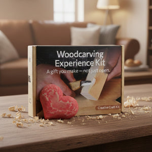 Beginner Heart Wood Carving & Painting Kit — Complete DIY Hobby Set for Adults and Kids