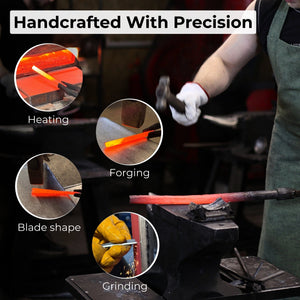 Bent Carving Gouge with Palm Handle – 8 mm / 12 mm (0.31 / 0.47 inches)