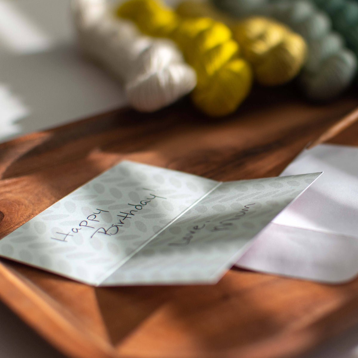 "Congrats! You Made My Gift List!" Care Instruction Cards detail view 3 by Mountaintop Yarn