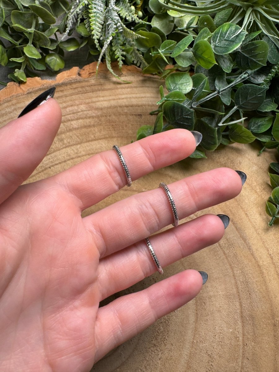 Blue Glass Ring Adjustable