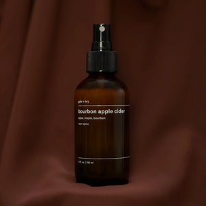Bourbon apple cider room spray by gold + ivy, scented candle main product photo