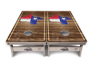 Texas Wood Panel Cornhole Boards – Tournament Series