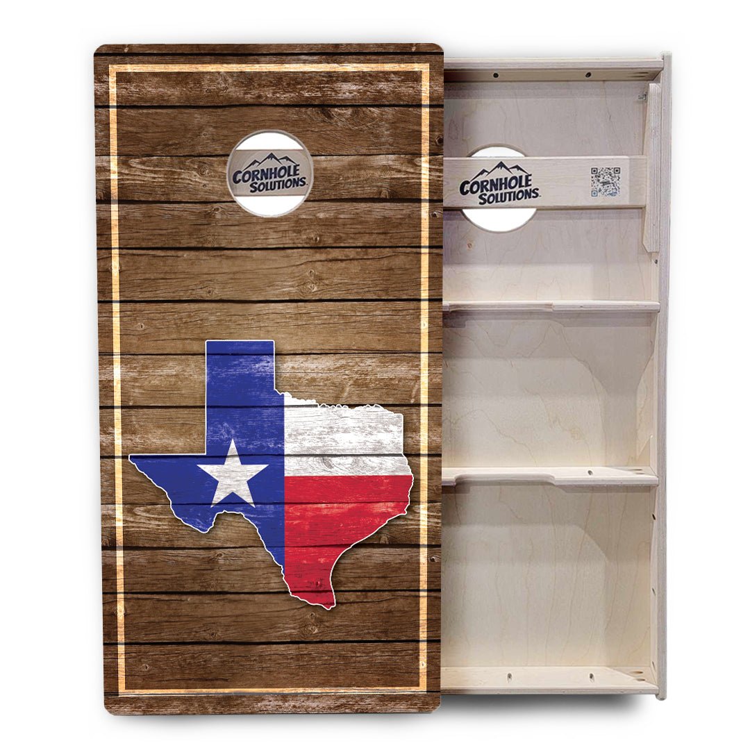 Texas Wood Panel Cornhole Boards – Tournament Series