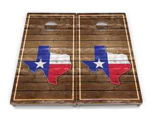 Texas Wood Panel Cornhole Boards – Tournament Series