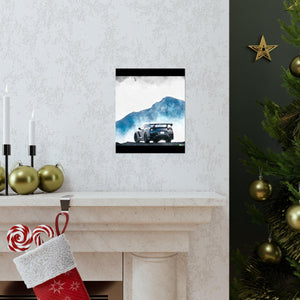 Nissan GTR water color Matte Vertical Posters