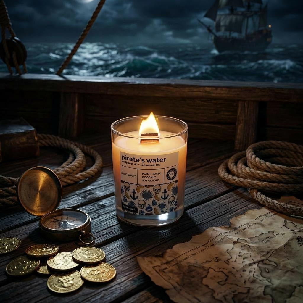 Pirate's Water Candle by Lucid Coast Co. product image 4