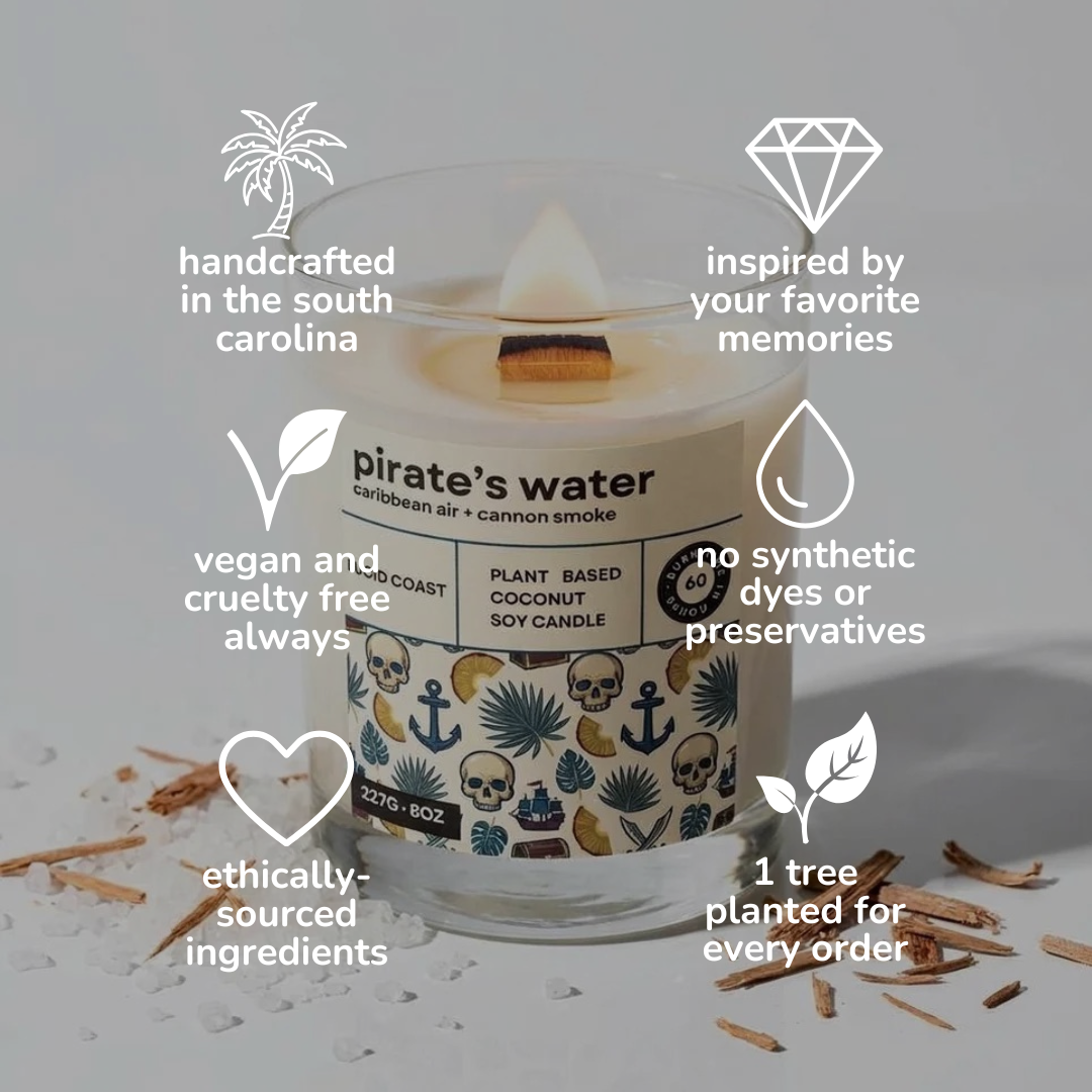 Pirate's Water Candle by Lucid Coast Co. product image 7