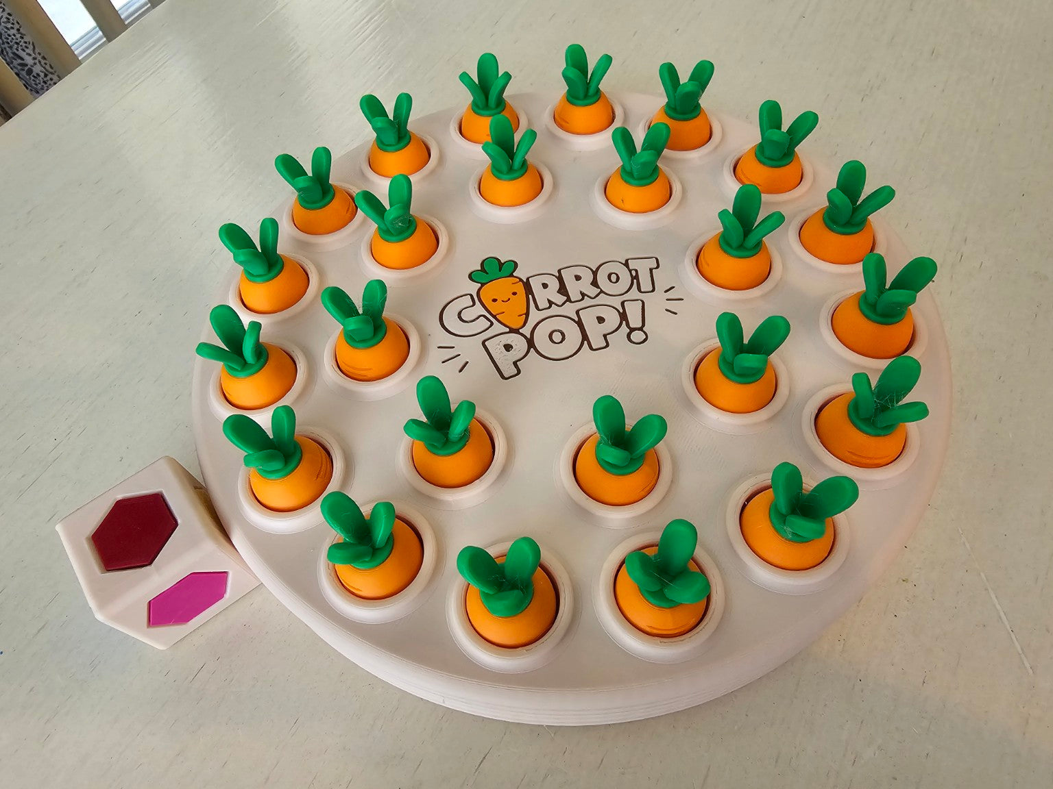 Carrot Pop Memory Game by The Tween Space, 3D printed toy detail photo 5