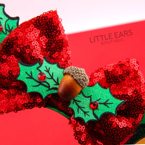 Chipmunks Christmas Ears by Little Ears Boutique, headbands detail photo 3