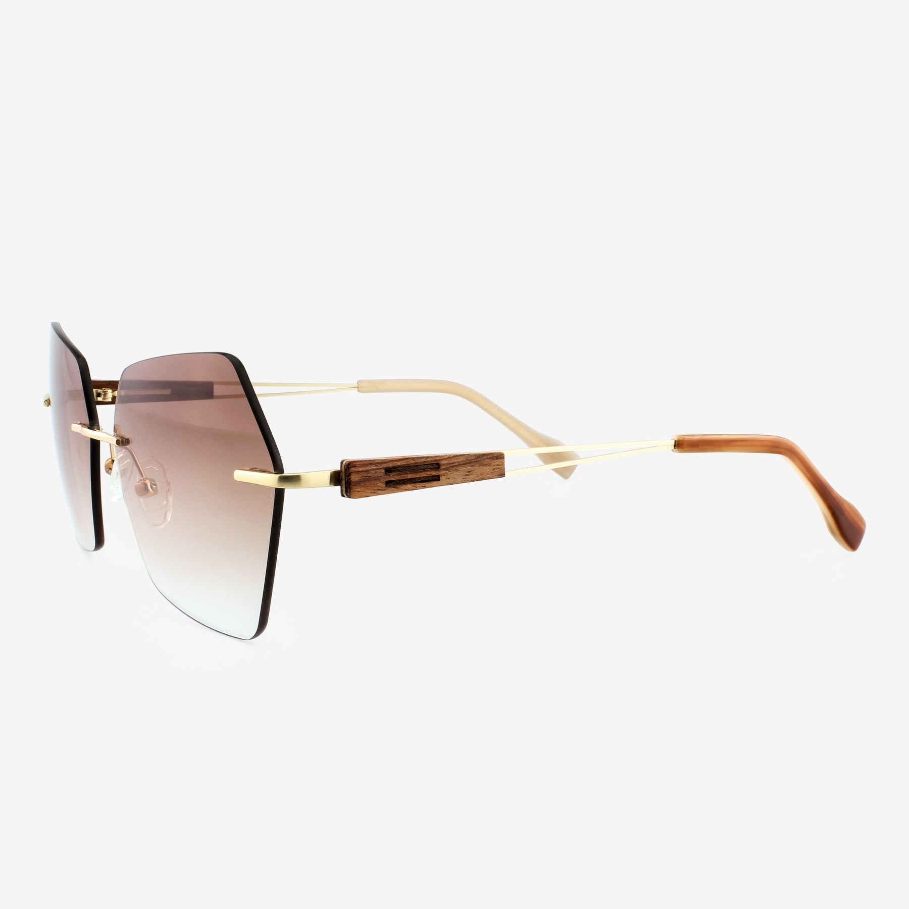 Cocoa - Metal & Wood Sunglasses