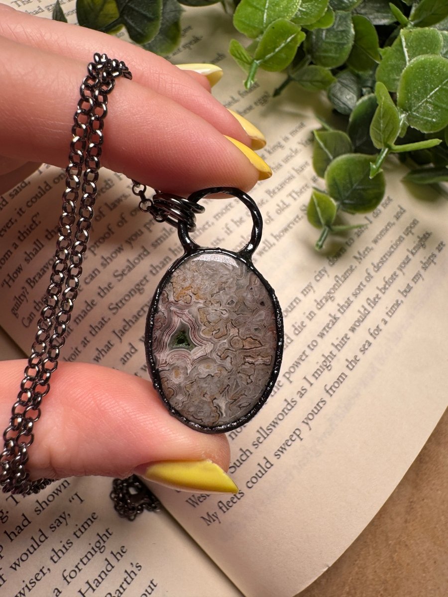 Crazy Lace Agate Necklace