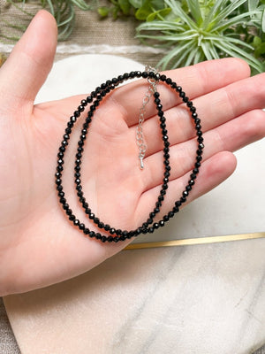 Crystal Beaded Choker Necklace