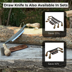 Curved Draw Knife (Push/Pull Shave), 10.5 cm (4.1 inch) Cutting Edge