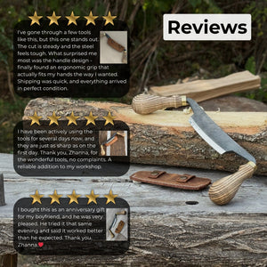 Curved Draw Knife (Push/Pull Shave), 10.5 cm (4.1 inch) Cutting Edge