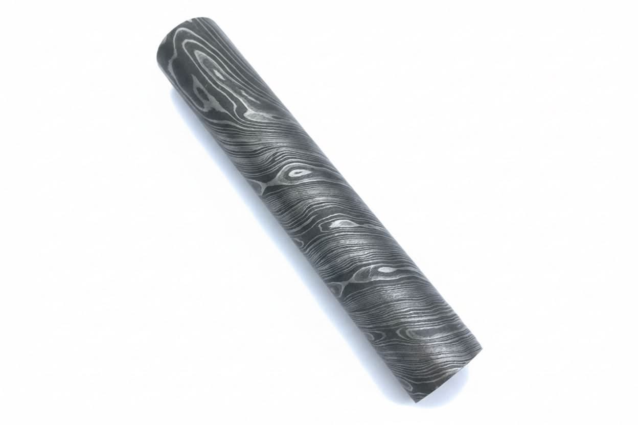 Custom handmade Damascus Steel round bar rod with 25.5mm thick by JW SteelCrafts, Southern lifestyle apparel main product photo
