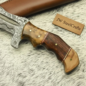 Custom Handmade HUNTING TRACKER Tactical Hunter Blade Survival