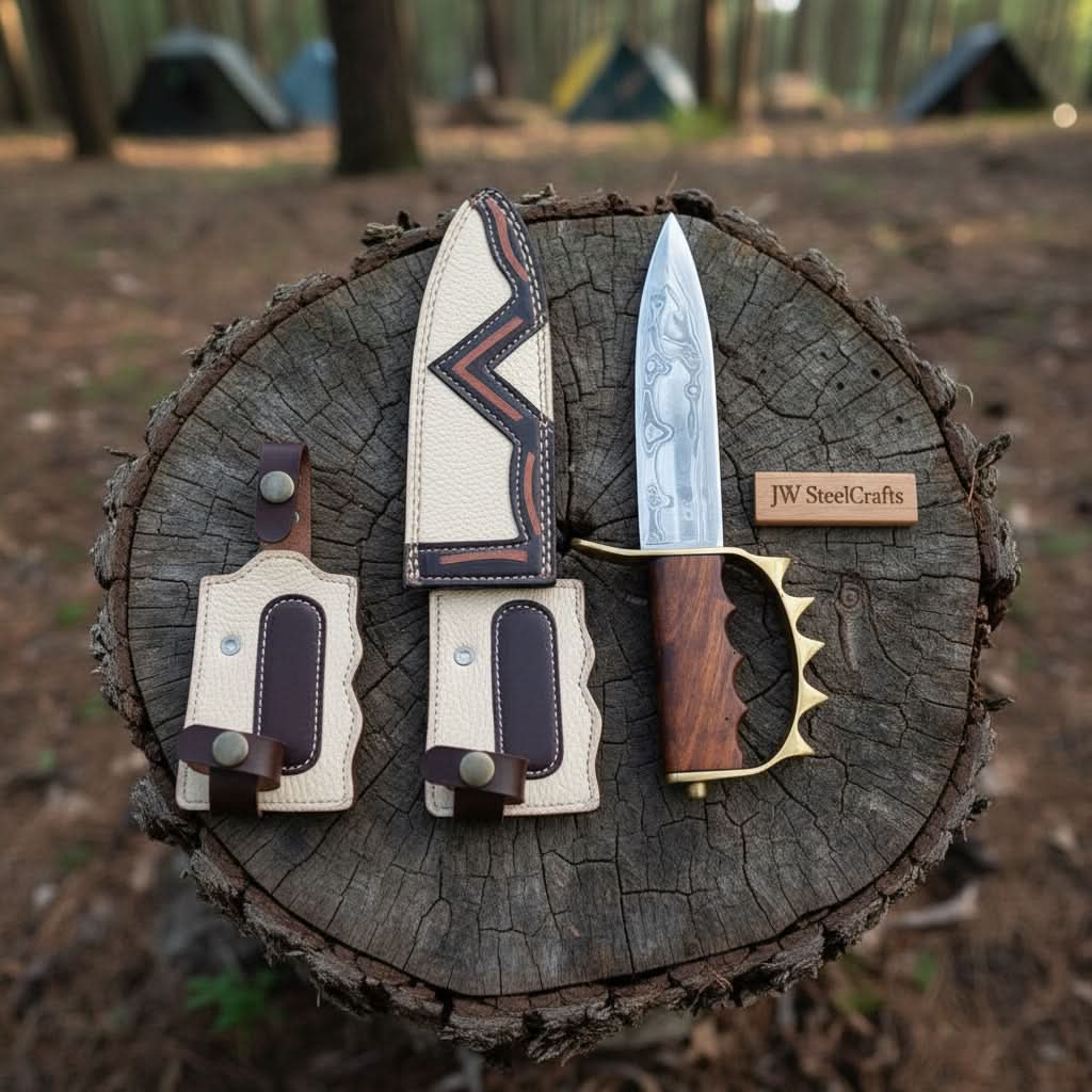 Custom Made Damascus Stainless Steel MB-0088 by JW SteelCrafts, Southern lifestyle apparel detail photo 2